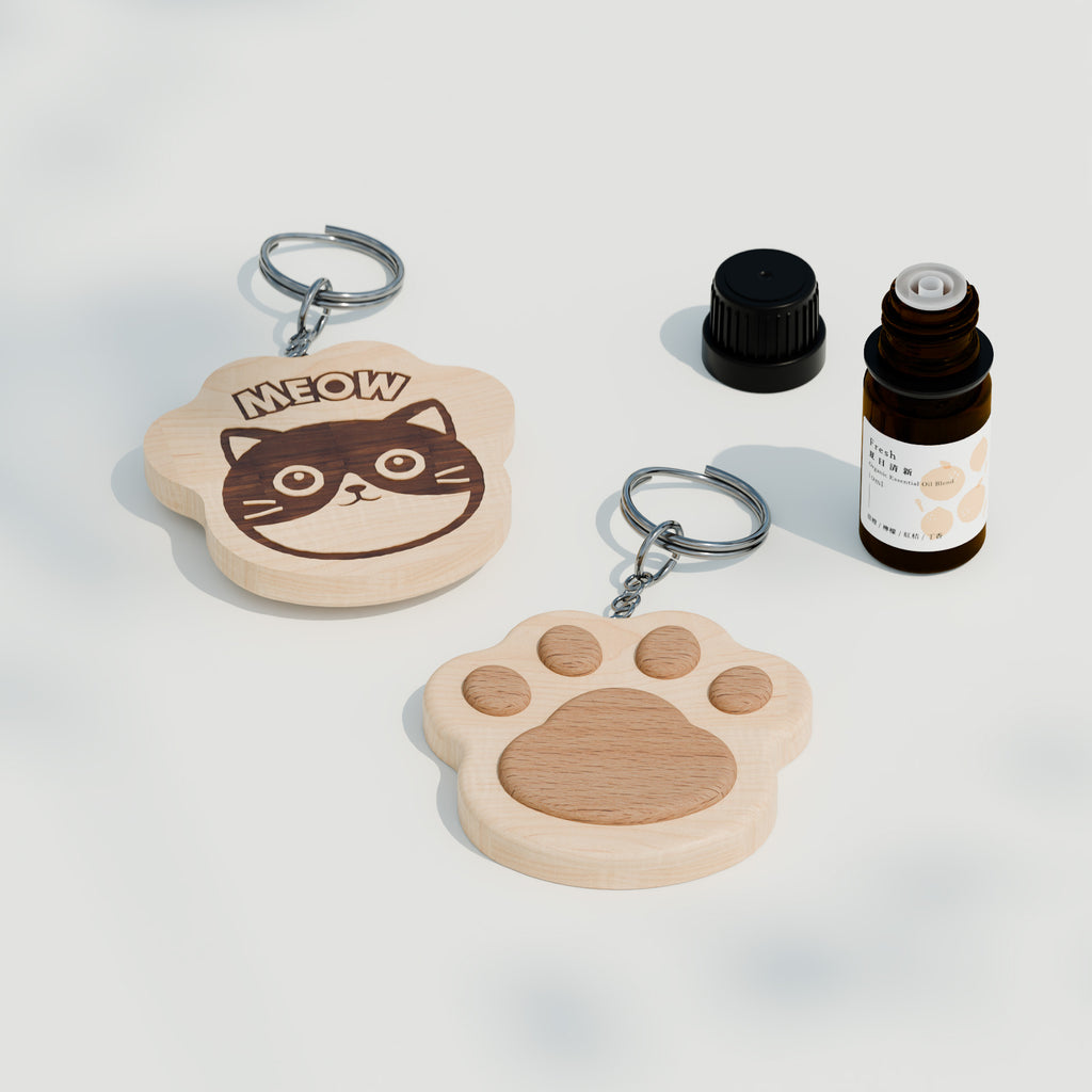 喵喵 - NFC感應擴香鑰匙圈